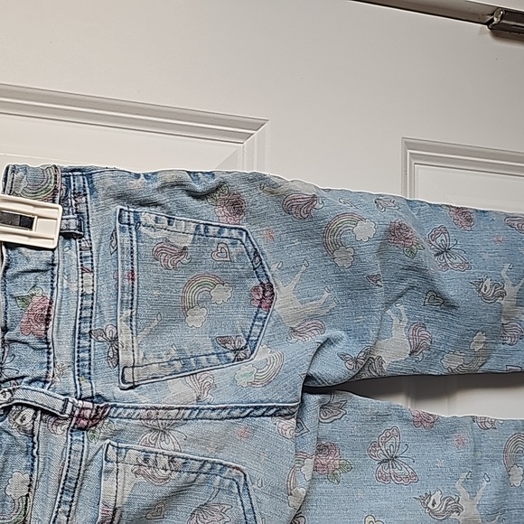 The Children's Place Unicorn Print Stretchy Jean W/ Adjustable Waistband Size 5 - Picture 4 of 7